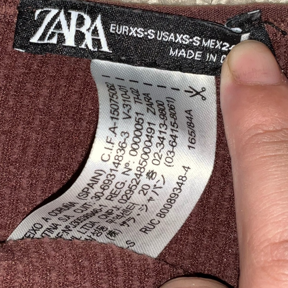 Zara Rib knit crop cami - Picture 3 of 3